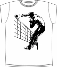 Прикольные футболки: voleyball white